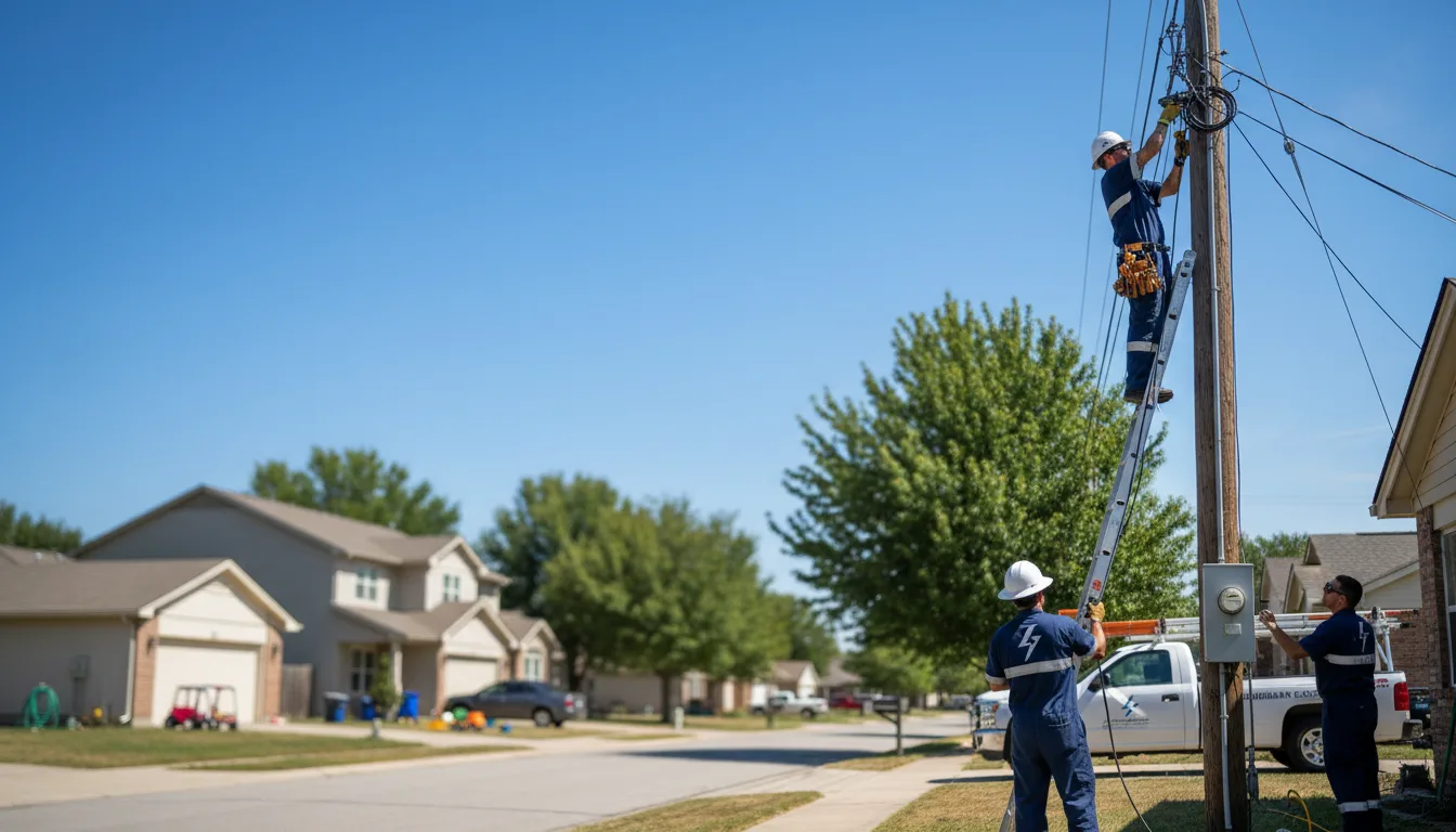 Residential electrician providing installation services in Solen, ND